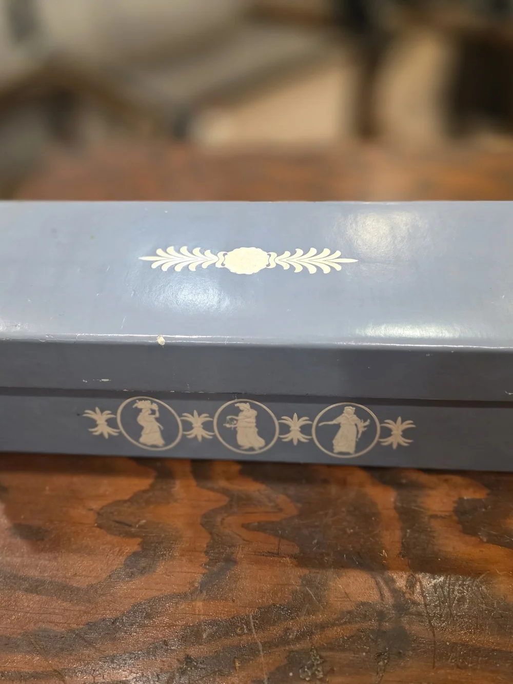 Wedgwood Blue Vintage Jewlery Box